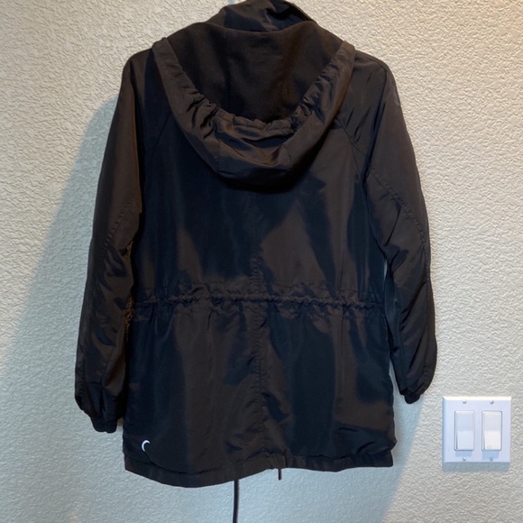 Zyia Women’s Drawstring Hooded Black jacket lined size medium - Picture 6 of 14